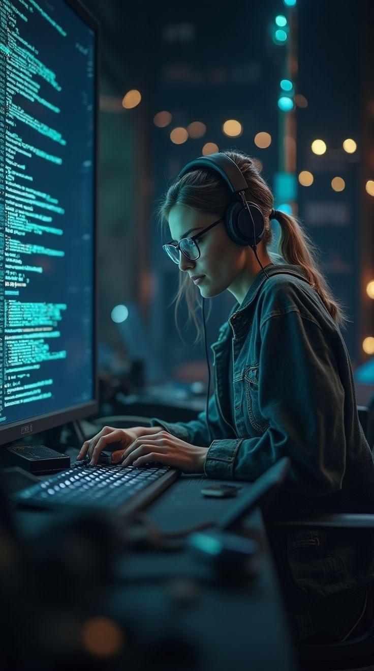 Mobile app development process showing collaborative team environment